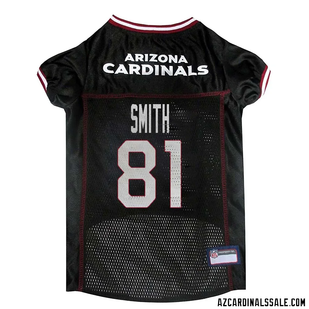 Jeff Smith No 81 Arizona Cardinals Dog Black Jersey
