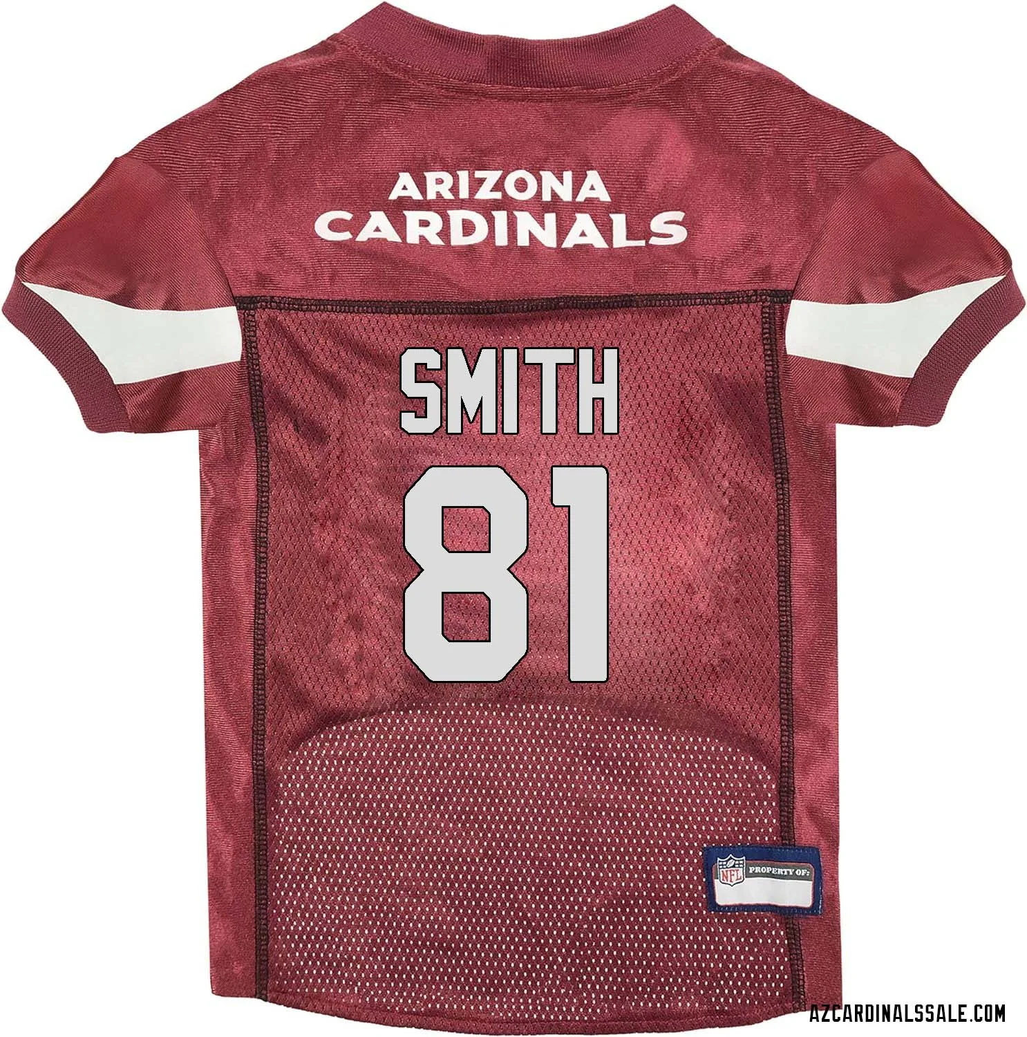 Jeff Smith No 81 Arizona Cardinals Dog Red Jersey 1