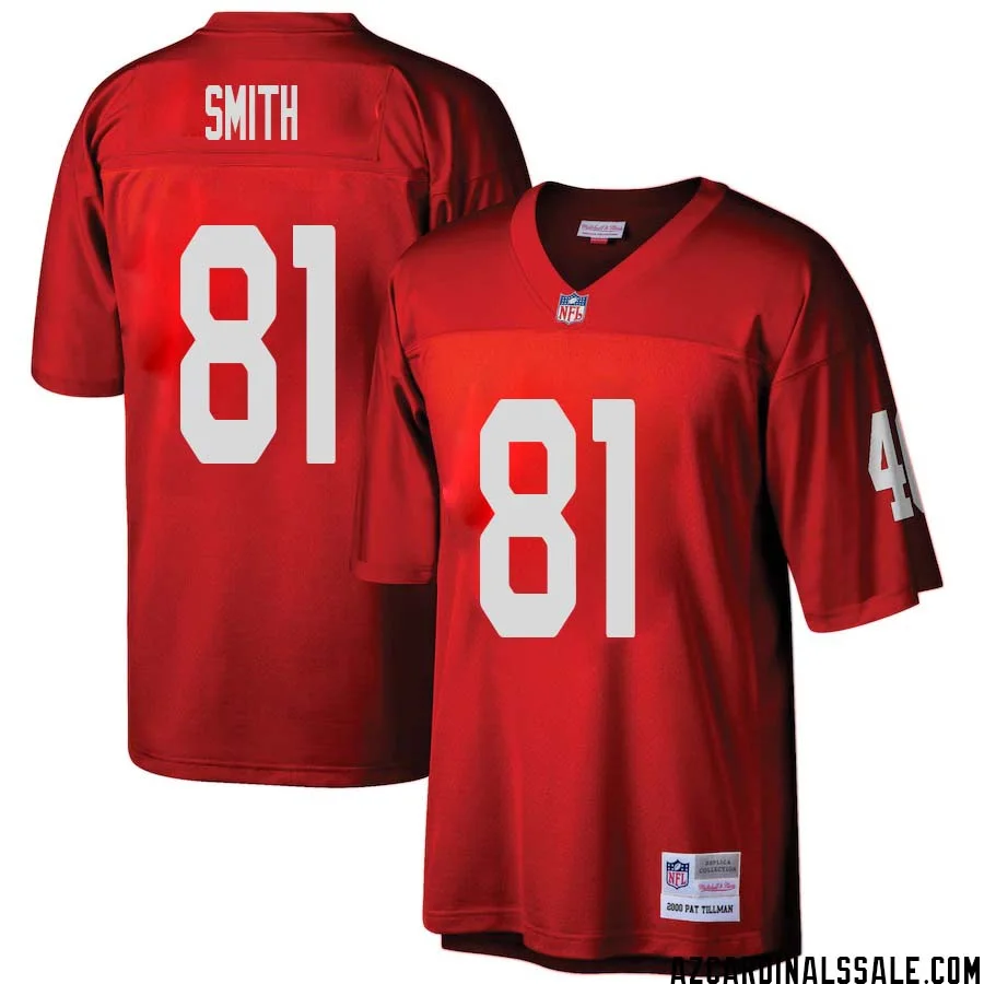 Jeff Smith No 81 Arizona Cardinals Mitchell Ness Big Tall 2000 Retired Player Replica Jersey Red