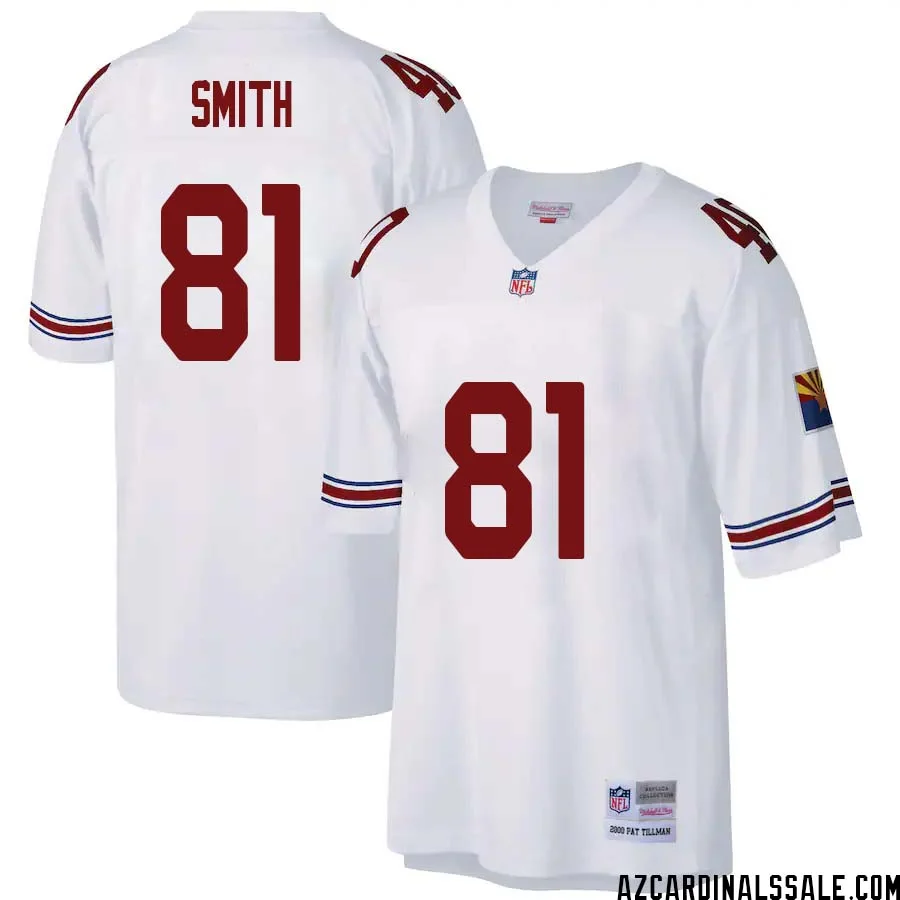 Jeff Smith No 81 Arizona Cardinals Mitchell Ness Big Tall 2000 Retired Player Replica Jersey White 1