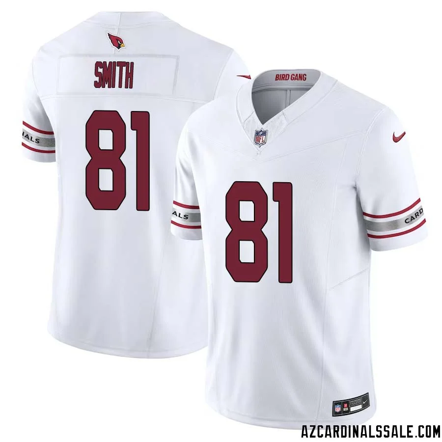 Jeff Smith No 81 Arizona Cardinals Vapor F.U.S.E. Limited Jersey White 1