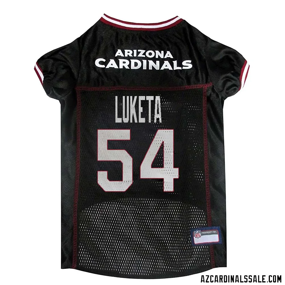 Jesse Luketa No 54 Arizona Cardinals Dog Black Jersey