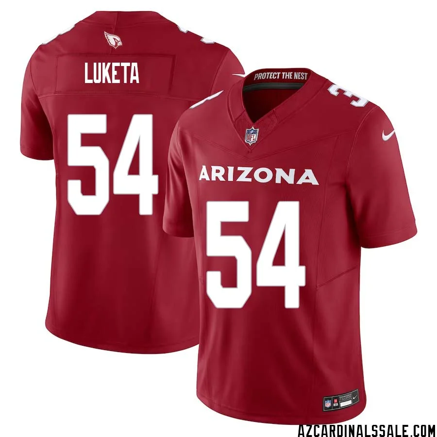 Jesse Luketa No 54 Arizona Cardinals Vapor F.U.S.E. Limited Jersey Red 1