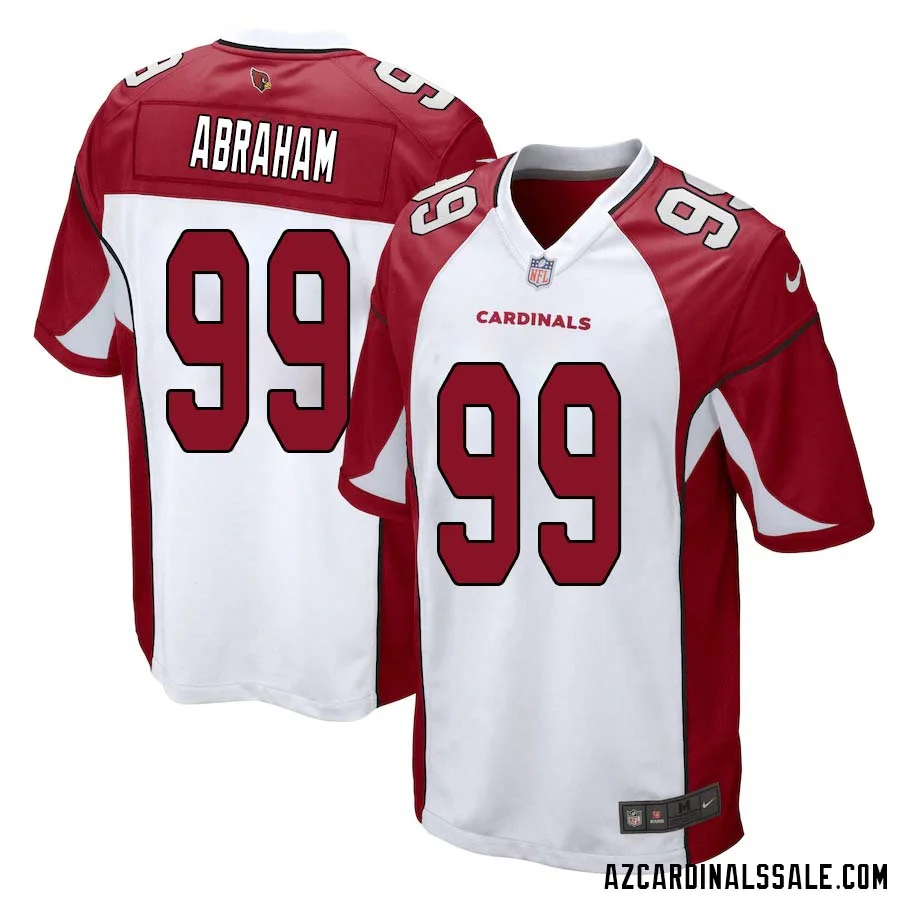 John Abraham No 99 Arizona Cardinals Away Game Jersey Cardinal for Men