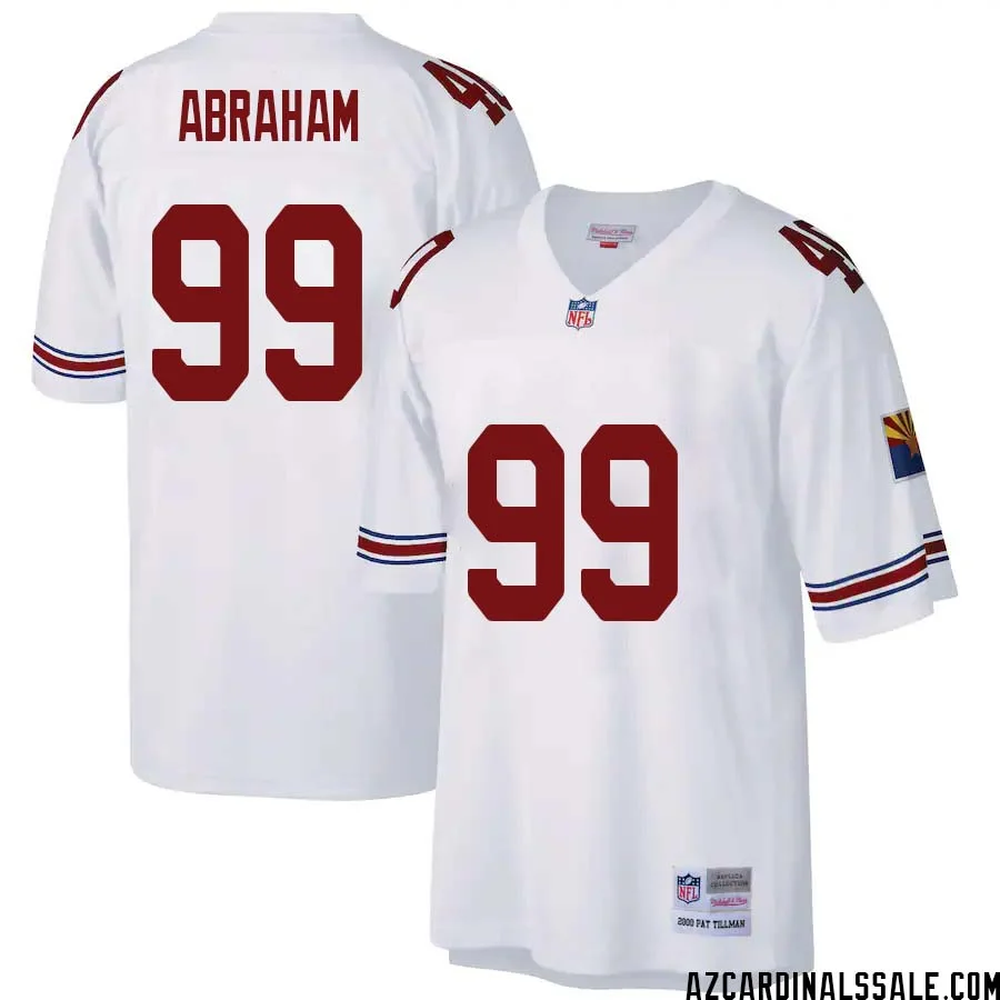 John Abraham No 99 Arizona Cardinals Mitchell Ness Big Tall 2000 Retired Player Replica Jersey White