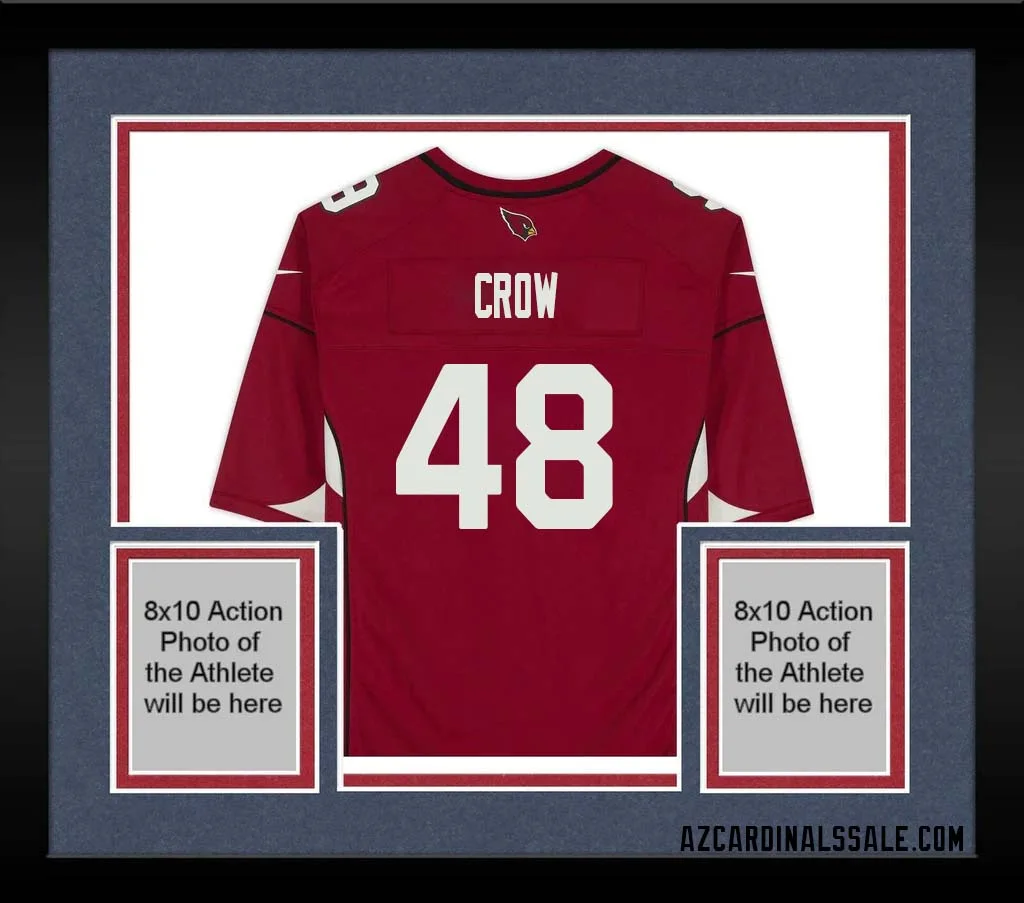 John David Crow No 48 Arizona Cardinals Autographed Red Game Jersey