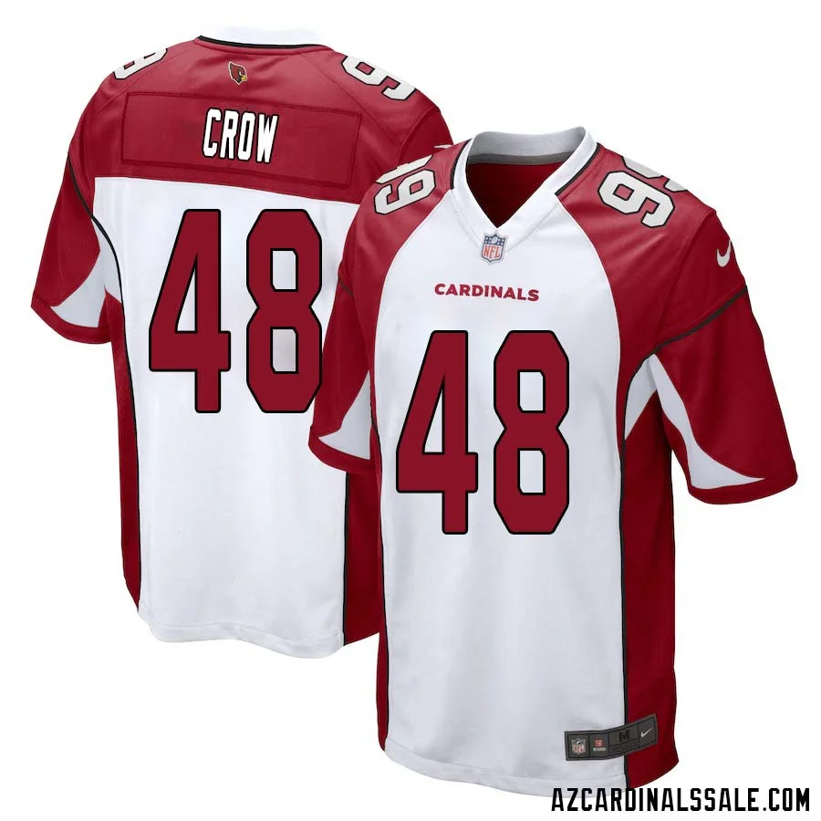 John David Crow No 48 Arizona Cardinals Away Game Jersey Cardinal for Men 1