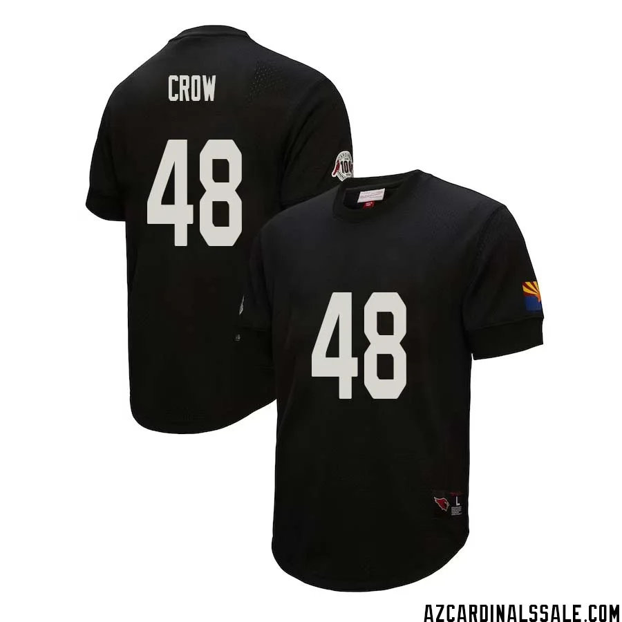 John David Crow No 48 Arizona Cardinals Mitchell Ness Retired Player Name Number Mesh Top Black 1