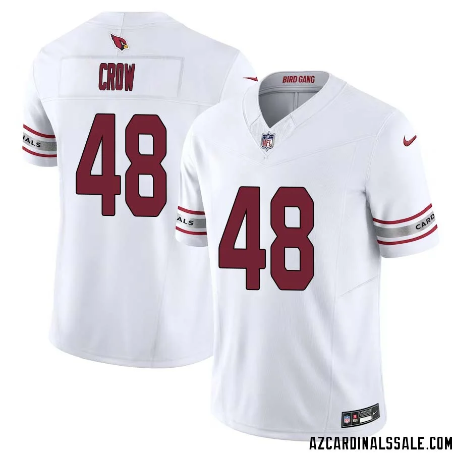 John David Crow No 48 Arizona Cardinals Vapor F.U.S.E. Limited Jersey White 1