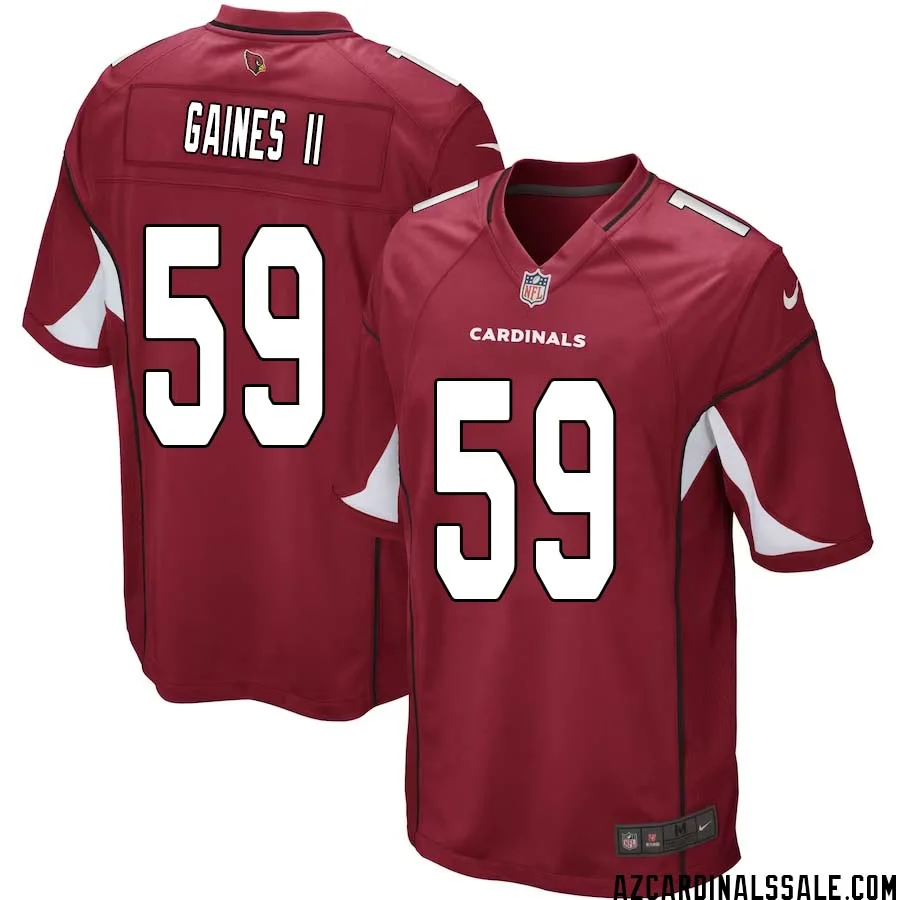 Jon Gaines II No 59 Arizona Cardinals Home Game Jersey Cardinal for Men 1