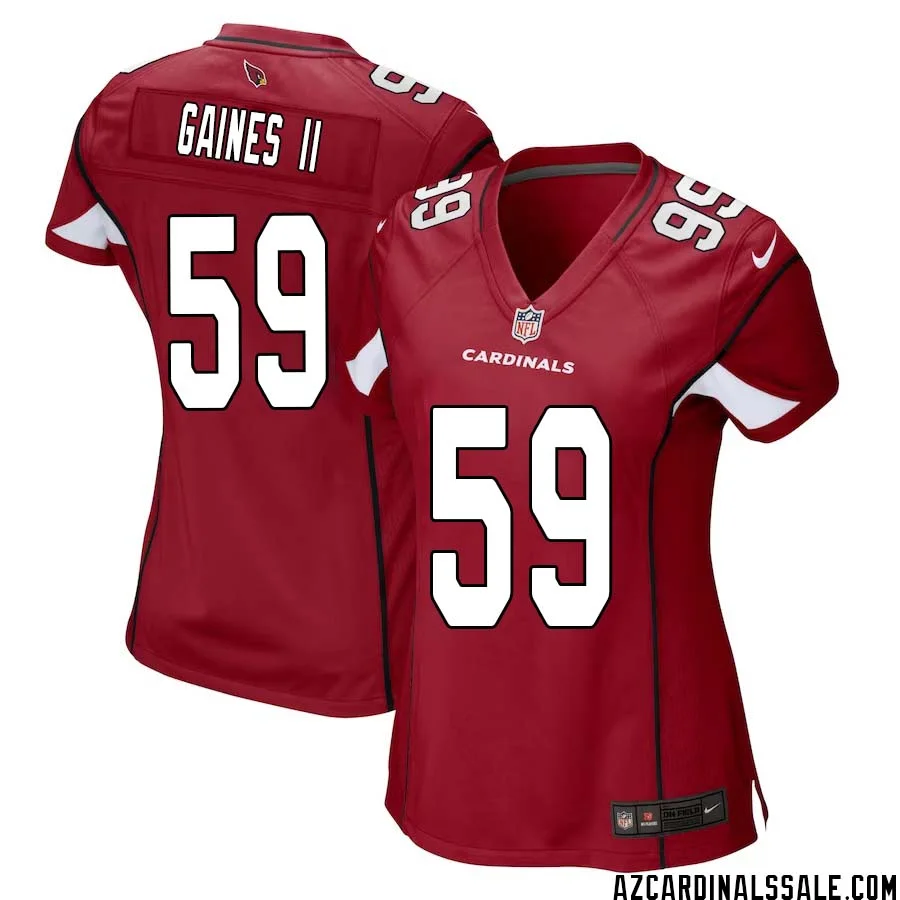 Jon Gaines II No 59 Arizona Cardinals Home Game Jersey Cardinal for Women 1