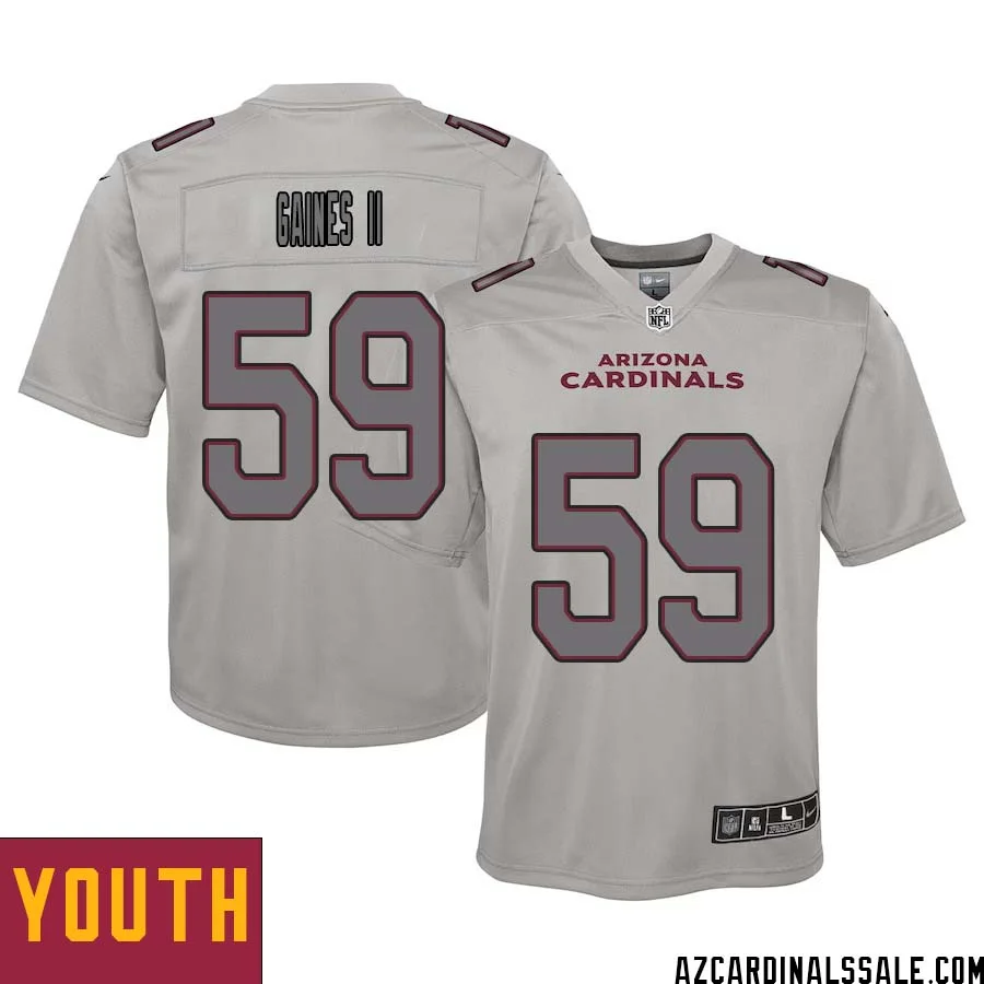 Jon Gaines II No 59 Youth Arizona Cardinals Gray Atmosphere Fashion Game Jersey