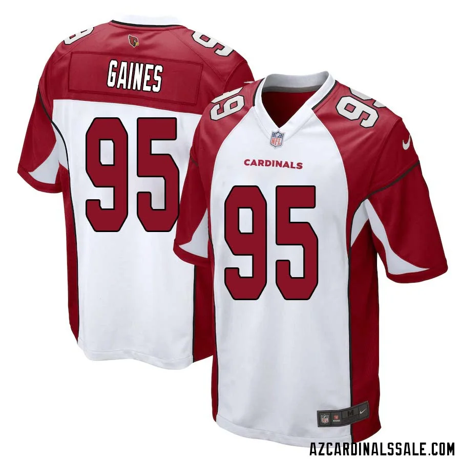 Jon Gaines No 95 Arizona Cardinals Away Game Jersey Cardinal for Men