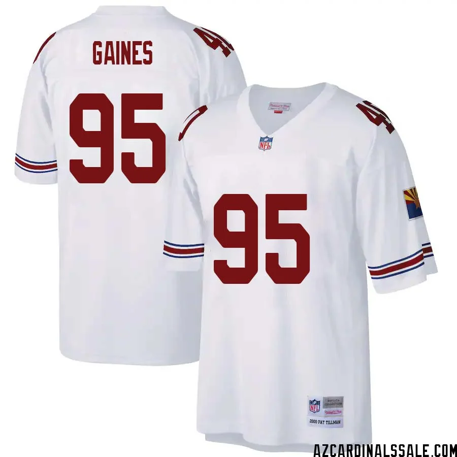 Jon Gaines No 95 Arizona Cardinals Mitchell Ness Big Tall 2000 Retired Player Replica Jersey White 1
