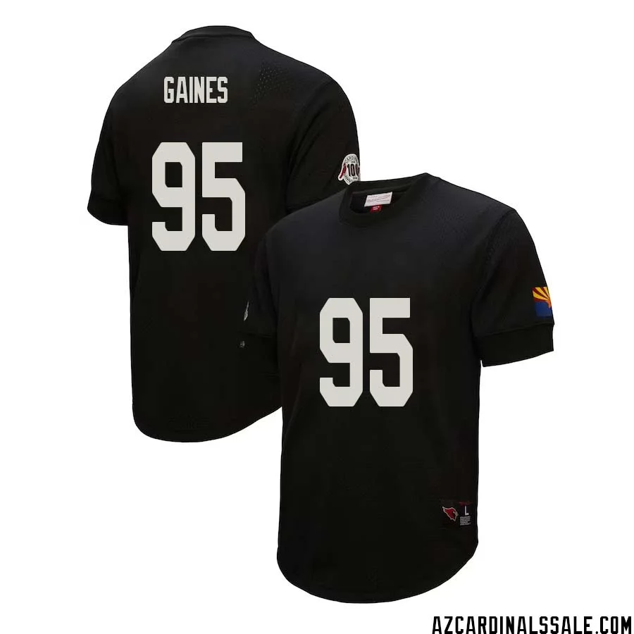 Jon Gaines No 95 Arizona Cardinals Mitchell Ness Retired Player Name Number Mesh Top Black