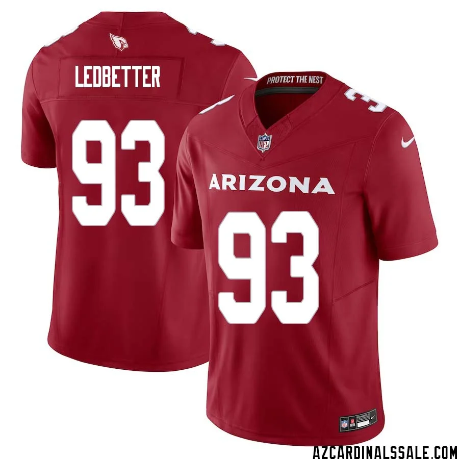 Jonathan Ledbetter No 93 Arizona Cardinals Vapor F.U.S.E. Limited Jersey Red 1