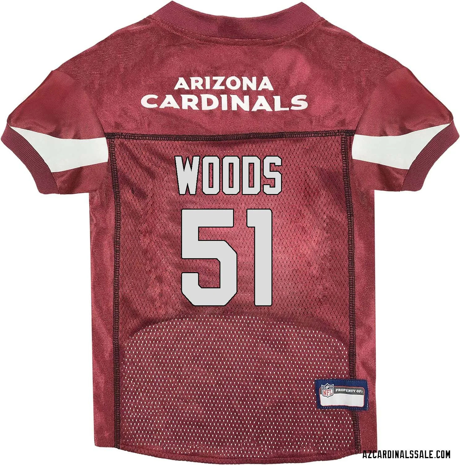 Josh Woods No 51 Arizona Cardinals Dog Red Jersey