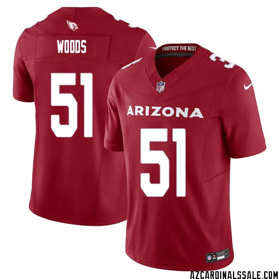Josh Woods No 51 Arizona Cardinals Vapor F.U.S.E. Limited Jersey Red 1
