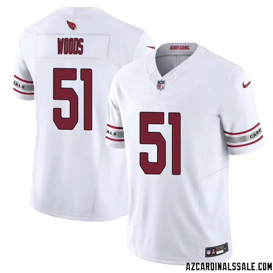 Josh Woods No 51 Arizona Cardinals Vapor F.U.S.E. Limited Jersey White
