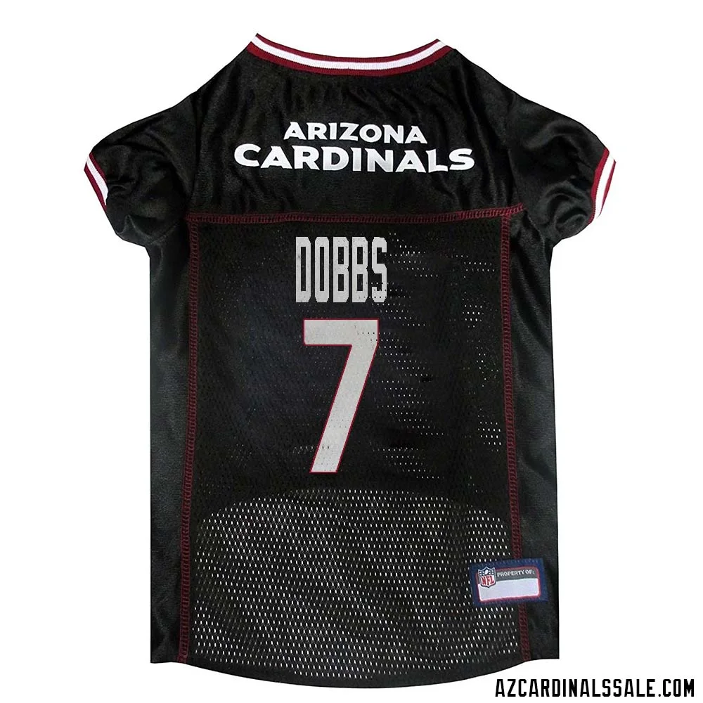Joshua Dobbs No 7 Arizona Cardinals Dog Black Jersey 1