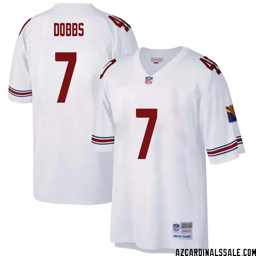 Joshua Dobbs No 7 Arizona Cardinals Mitchell Ness Big Tall 2000 Retired Player Replica Jersey White 1