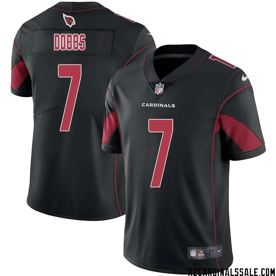Joshua Dobbs No 7 Men Black Arizona Cardinals Color Rush Vapor Limited Jersey 1