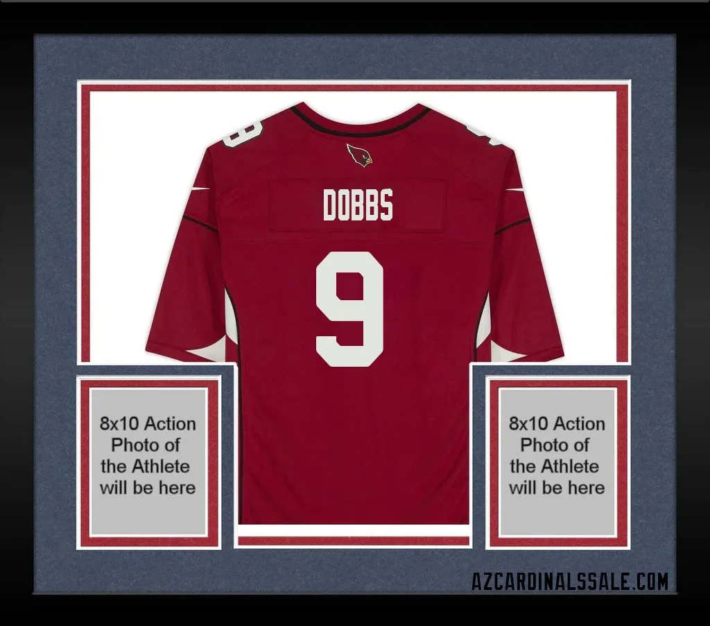 Joshua Dobbs No 9 Arizona Cardinals Autographed Red Game Jersey 1