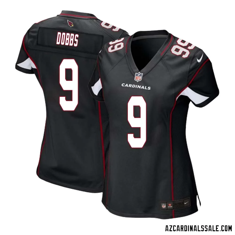 Joshua Dobbs No 9 Arizona Cardinals Black Alternate Game Jersey Cardinal for Women