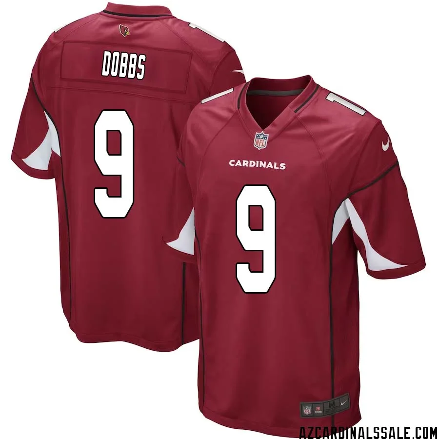 Joshua Dobbs No 9 Arizona Cardinals Home Game Jersey Cardinal for Men 1