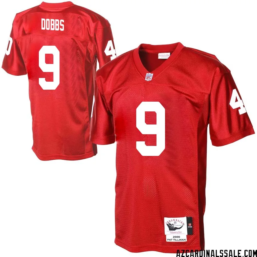 Joshua Dobbs No 9 Men Arizona Cardinals Mitchell Ness Cardinal Authentic Throwback Jersey