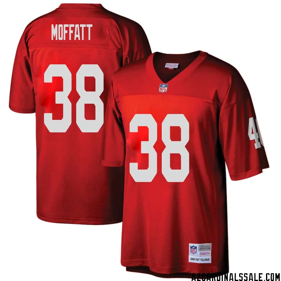 Jovante Moffatt No 38 Arizona Cardinals Mitchell Ness Big Tall 2000 Retired Player Replica Jersey Red
