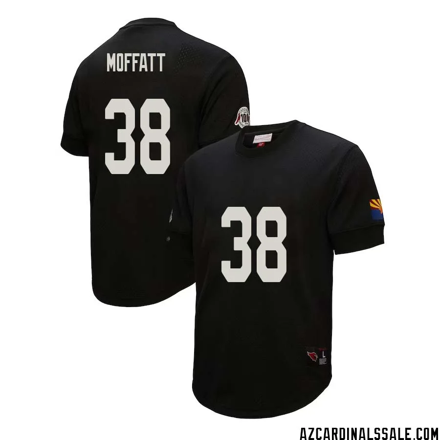 Jovante Moffatt No 38 Arizona Cardinals Mitchell Ness Retired Player Name Number Mesh Top Black 1