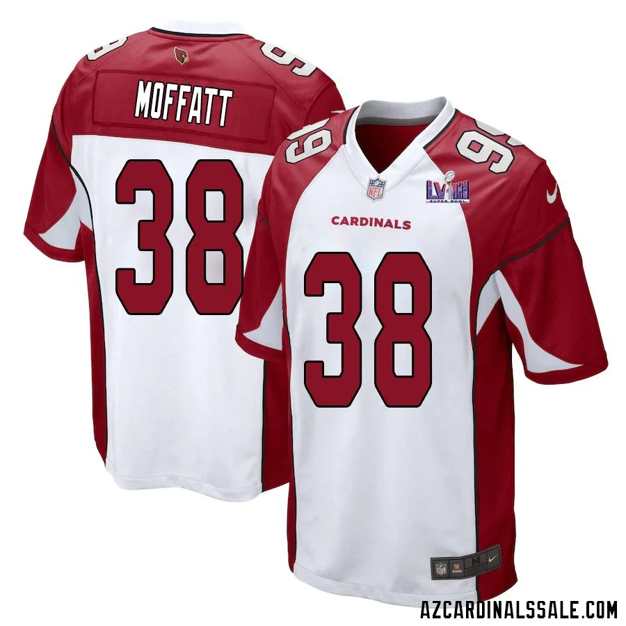 Jovante Moffatt No 38 Arizona Cardinals Super Bowl LVIII Away Game Jersey Cardinal for Men 1