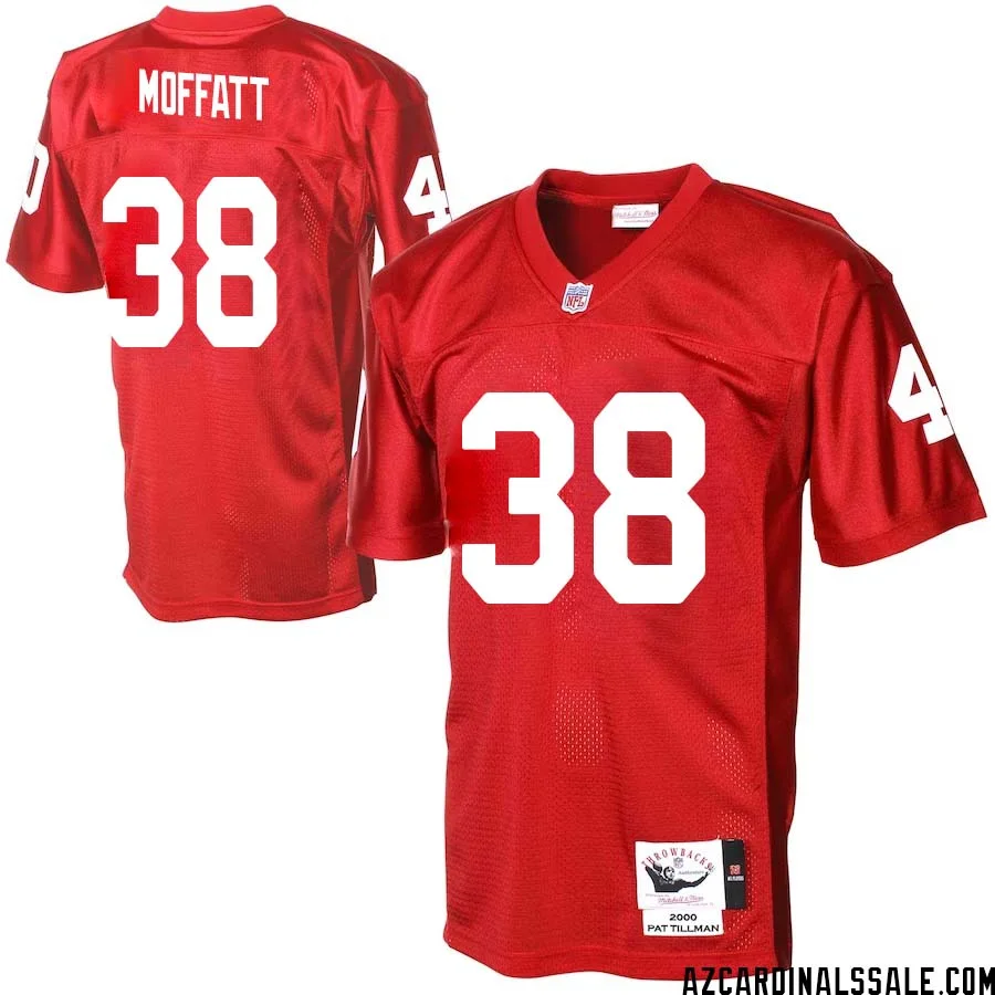 Jovante Moffatt No 38 Men Arizona Cardinals Mitchell Ness Cardinal Authentic Throwback Jersey