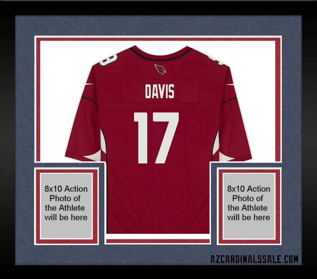 Kaden Davis No 17 Arizona Cardinals Autographed Red Game Jersey 1