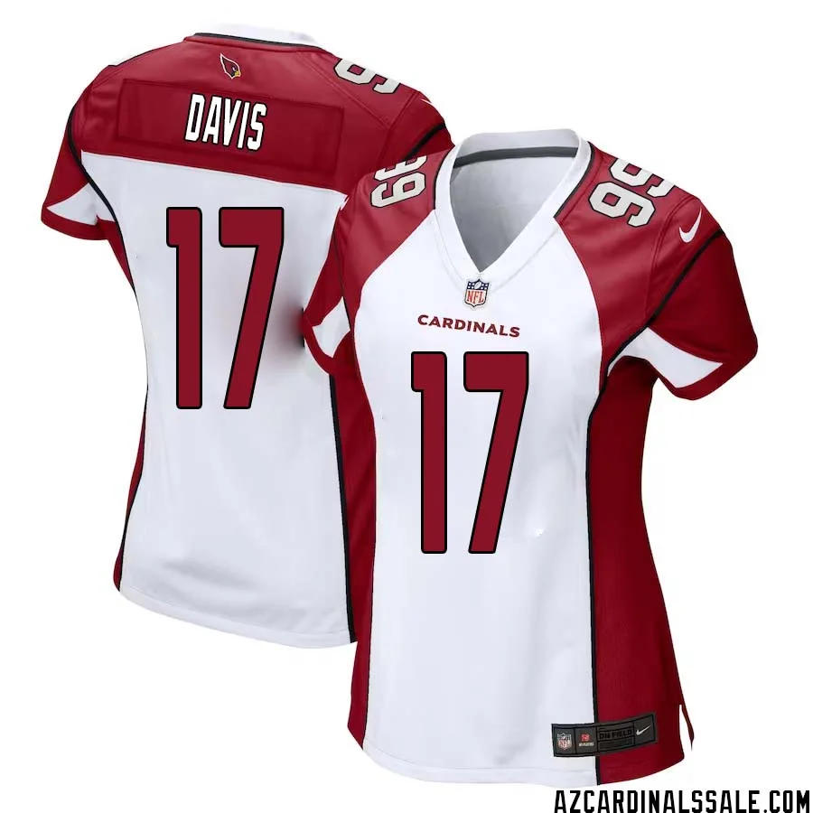 Kaden Davis No 17 Arizona Cardinals Away Game Jersey Cardinal for Women