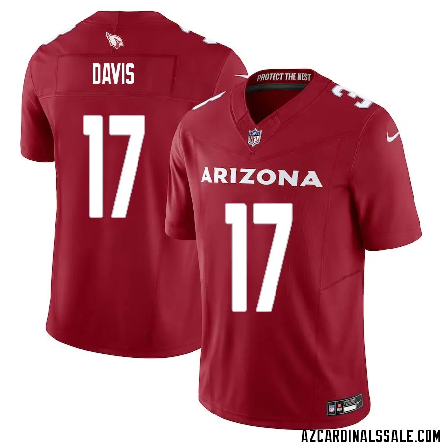 Kaden Davis No 17 Arizona Cardinals Vapor F.U.S.E. Limited Jersey Red