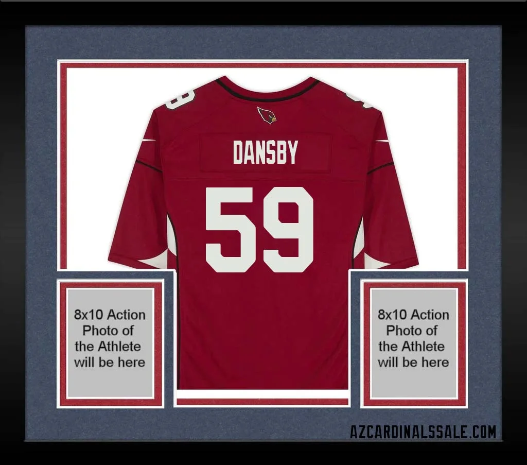 Karlos Dansby No 59 Arizona Cardinals Autographed Red Game Jersey 1