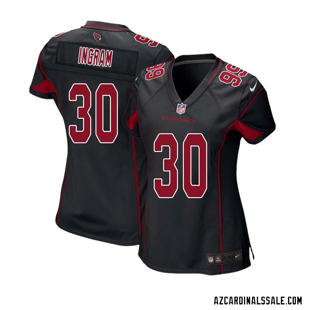 Keaontay Ingram No 30 Arizona Cardinals Alternate Game Jersey Cardinal for Women 1