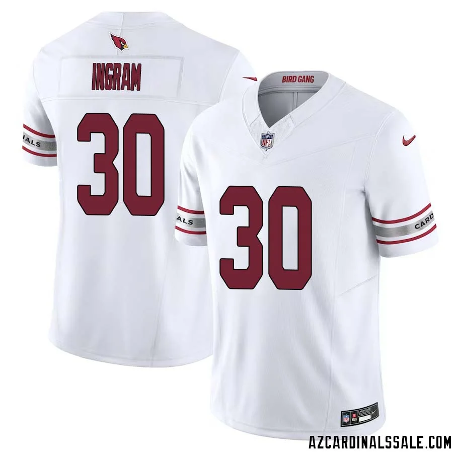 Keaontay Ingram No 30 Arizona Cardinals Vapor F.U.S.E. Limited Jersey White