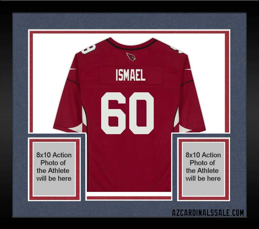 Keith Ismael No 60 Arizona Cardinals Autographed Red Game Jersey 1