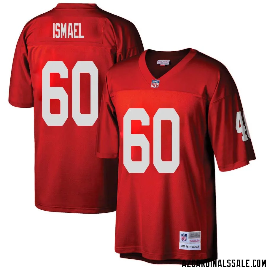 Keith Ismael No 60 Arizona Cardinals Mitchell Ness Big Tall 2000 Retired Player Replica Jersey Red