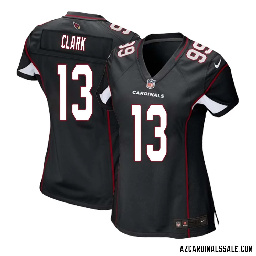 KeiTrel Clark No 13 Arizona Cardinals Black Alternate Game Jersey Cardinal for Women 1
