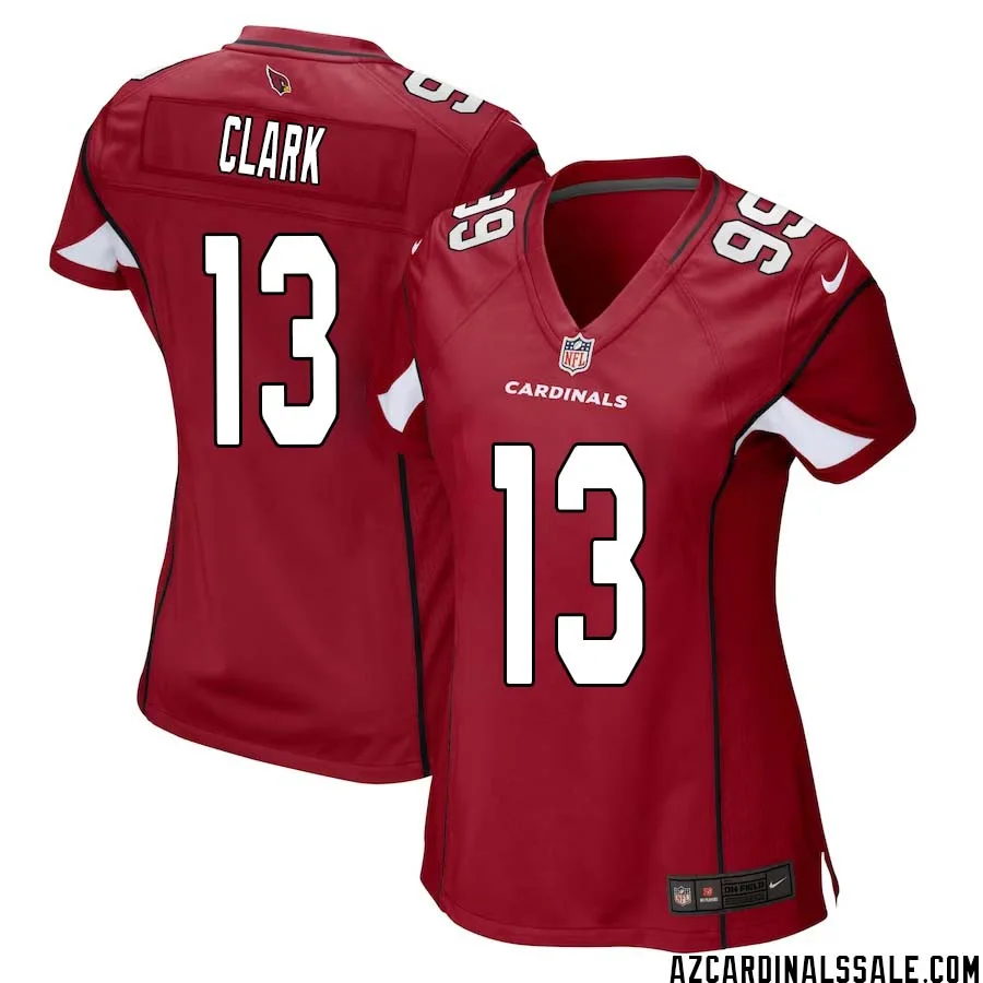 KeiTrel Clark No 13 Arizona Cardinals Home Game Jersey Cardinal for Women
