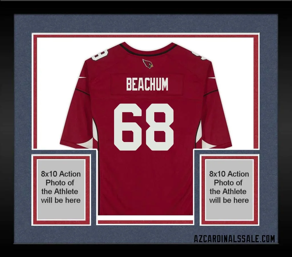 Kelvin Beachum No 68 Arizona Cardinals Autographed Red Game Jersey 1