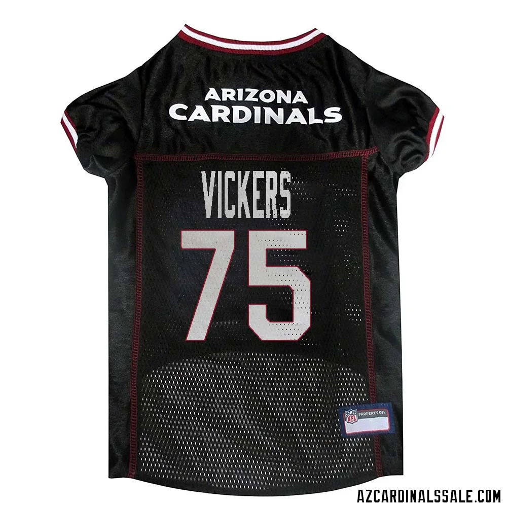 Kendal Vickers No 75 Arizona Cardinals Dog Black Jersey 1