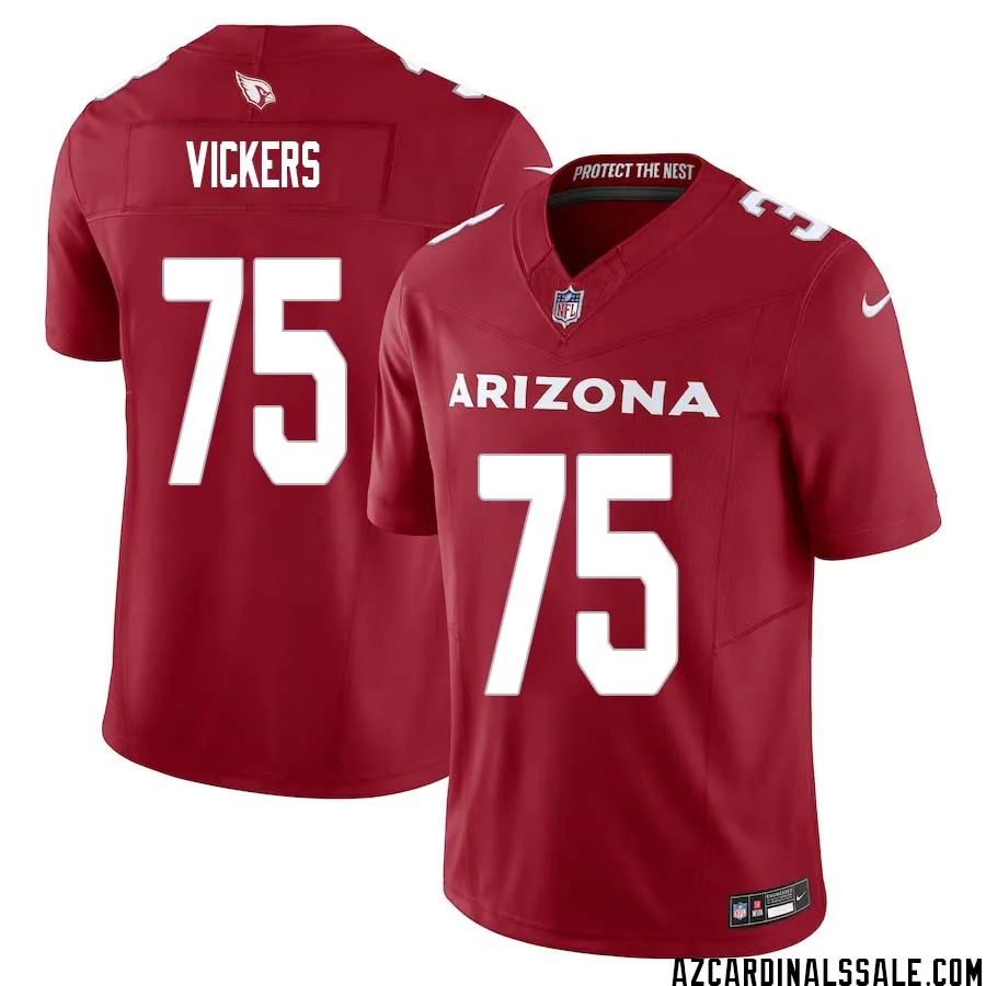 Kendal Vickers No 75 Arizona Cardinals Vapor F.U.S.E. Limited Jersey Red 1