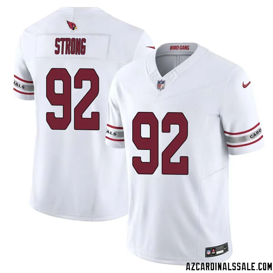 Kevin Strong No 92 Arizona Cardinals Vapor F.U.S.E. Limited Jersey White 1