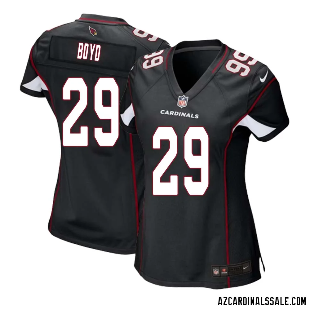 Kris Boyd No 29 Arizona Cardinals Black Alternate Game Jersey Cardinal for Women 1
