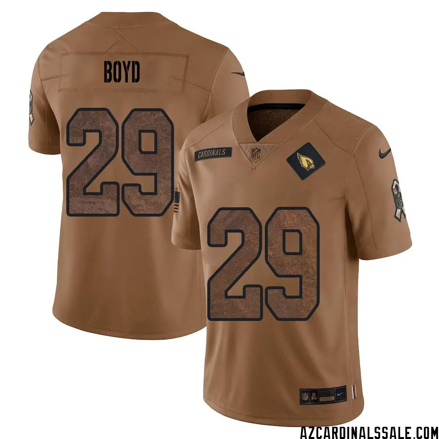 Kris Boyd No 29 Men Brown Arizona Cardinals 2023 Salute To Service Retired Player Limited Jersey 1